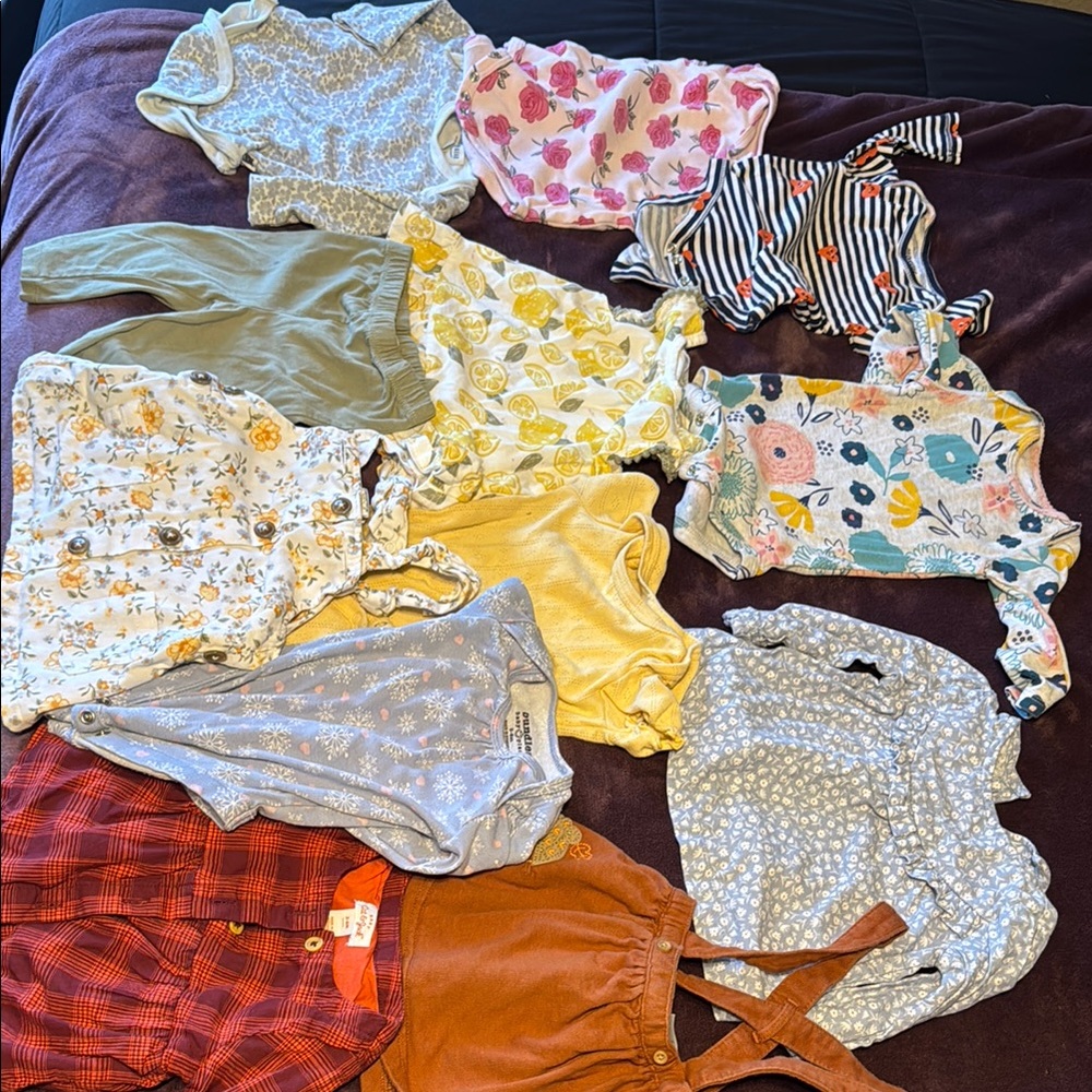 Kids Matching Set - Multicolor Floral and Striped